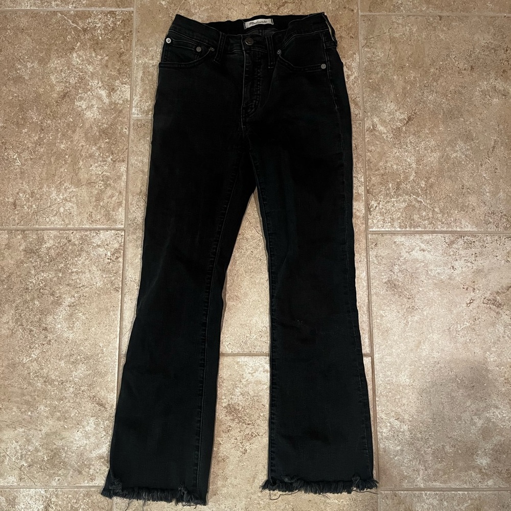 Madewell Black Cali Demi Boot Jeans